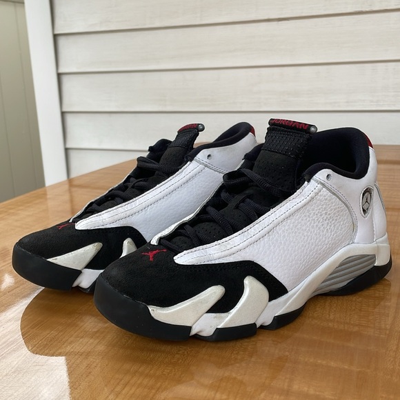 Jordan 14 Retro Black Toe (2024) Kids Shoes Size 5.5Y NBA Basketball - Picture 8 of 11